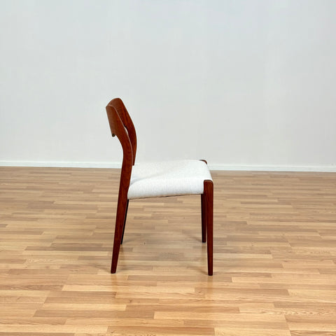 Set of 6 dining chairs in teak designed by Niels O. Moller, model '71', 1950s-60s, Denmark