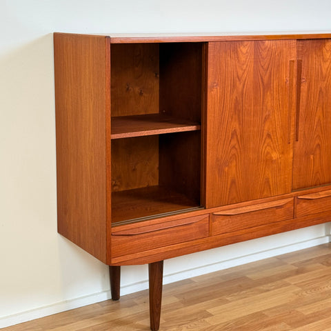 Highboard in teak, 1950s-60s, Denmark - Beyo Vintage