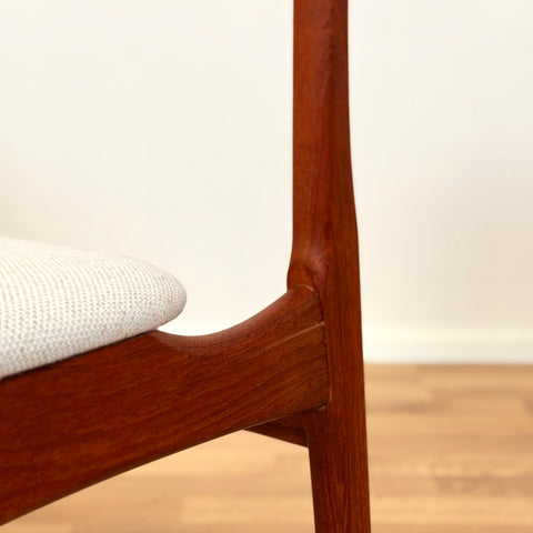 Set of 6 dining chairs by B. Rasmussen for Thorso Mobelfabrik, 1950s-60s, Denmark