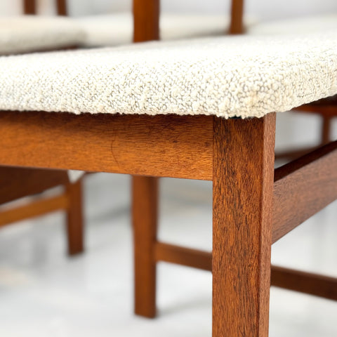 Set of 6 dining chairs in teak, 1950s-60s, Denmark - Beyo Vintage