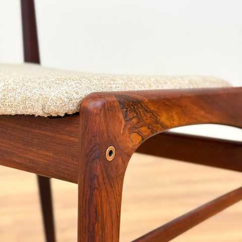 Set of 6 chairs in solid wood, 1950s-60s, Denmark - Beyo Vintage