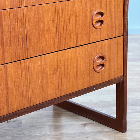 Chest of drawers, in teak by Arne Wahl Iversen, Ikea - Beyo Vintage