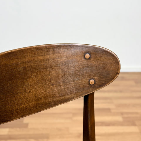 Set of 6 dining chairs in teak and beech, model Boel, Ikea, 1960s, Sweden - Beyo Vintage