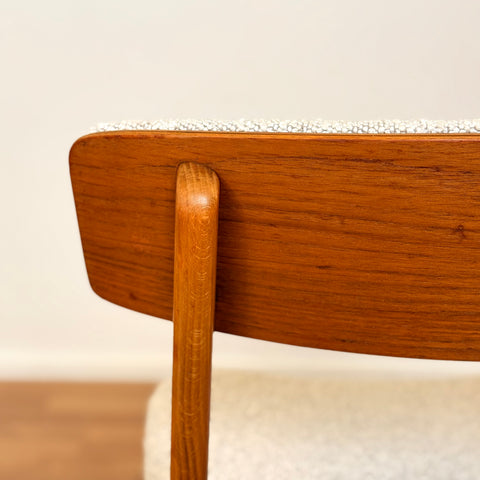 Set of 6 dining chairs in beech & teak, by Farstrup, 1950s-60s, Denmark