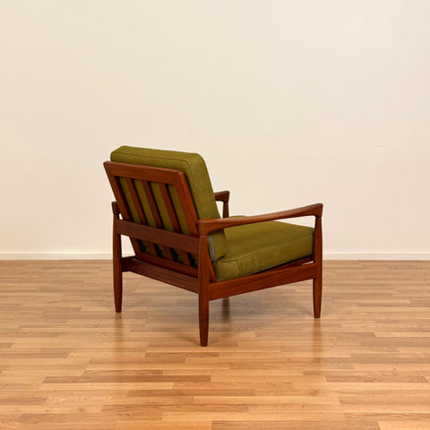 Fåtölj "Kolding" i massiv teak av Erik Wörtz för IKEA, 1950-60-tal, Sverige