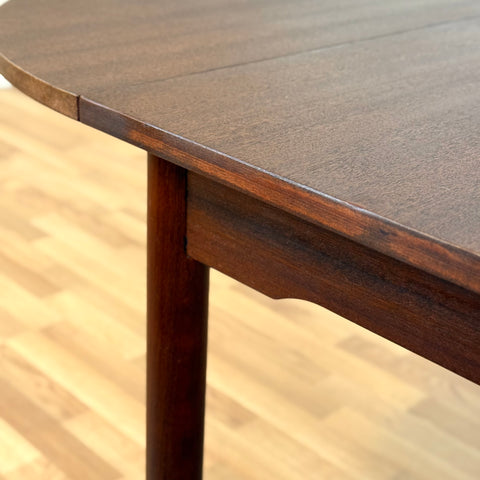 Dining table with 3 extensions in mahogany, "Arne Vodder style", 1950s-60s, Denmark