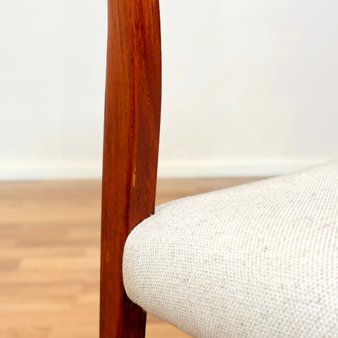 Set of 6 dining chairs in teak designed by Niels O. Moller, model '71', 1950s-60s, Denmark