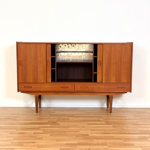 Highboard in teak by P. Westergaard Møbelfabrik, 1950s-60s, Denmark - Beyo Vintage