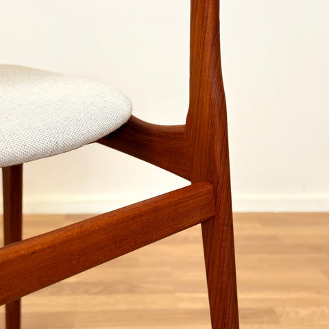 Set of 6 dining chairs by B. Rasmussen for Thorso Mobelfabrik, 1950s-60s, Denmark