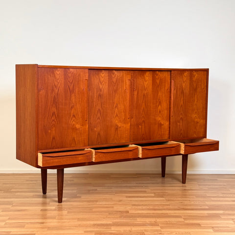 Highboard in teak, 1950s-60s, Denmark - Beyo Vintage