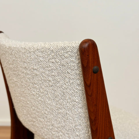Set om 6 matstolar i massiv teak, av Eric Buch, 1950-60-tal, Danmark