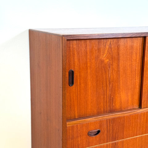 Highboard in teak, 1950s-60s, Denmark - Beyo Vintage