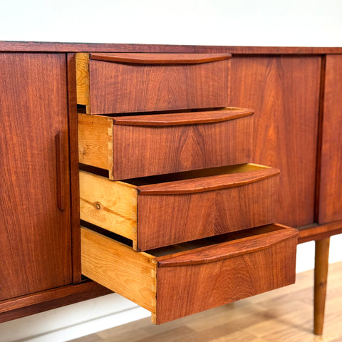 Sideboard in teak, 1950s-60s, Denmark - Beyo Vintage