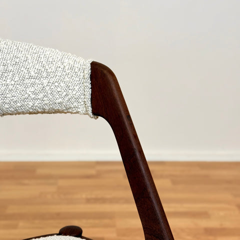 Set of 4 dining chairs made of teak by Henning Kjærnulf, 1950s-60s, Denmark
