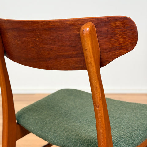 Set of 4 dining chairs in beech & teak by Farstrup, 1950s-60s, Denmark - Beyo Vintage