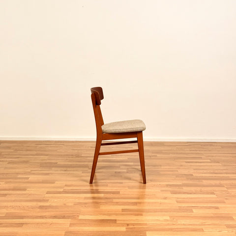 Set of 4 dining chairs in teak & beech, by Farstrup, 1950s-60s, Denmark