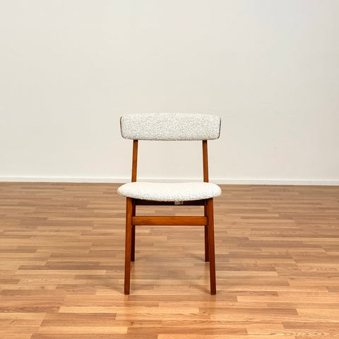 Set of 6 dining chairs in beech & teak, by Farstrup, 1950s-60s, Denmark
