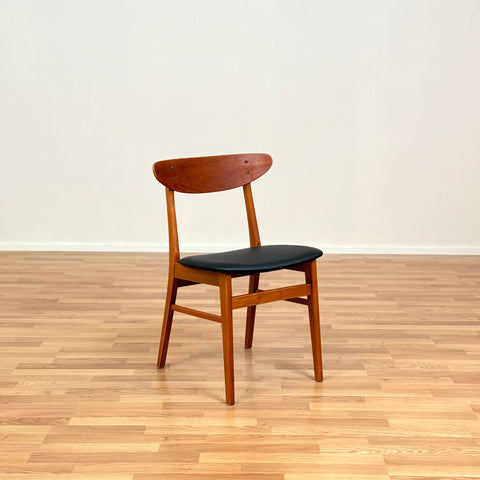 Set of 4 dining chairs, model 210, in teak, by Farstrup, 1950s-60s, Denmark