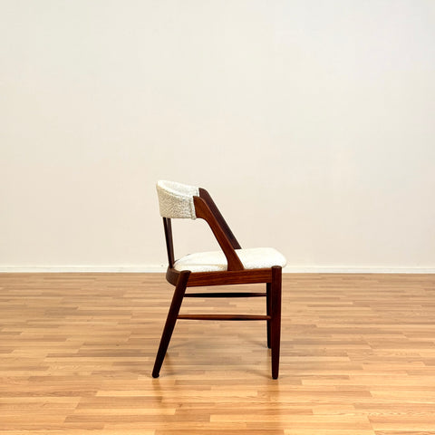 Set of 4 dining chairs made of teak by Henning Kjærnulf, 1950s-60s, Denmark