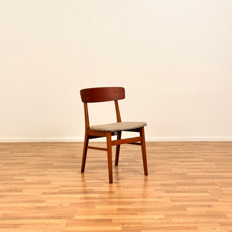 Set of 4 dining chairs in teak & beech, by Farstrup, 1950s-60s, Denmark