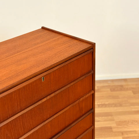 Chest of drawers in teak, 1950s-60s, Denmark