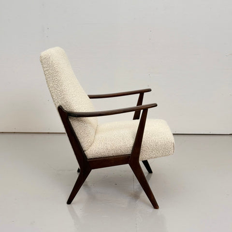 Lounge chairs reupholstered in boucle, 1960s - Beyo Vintage