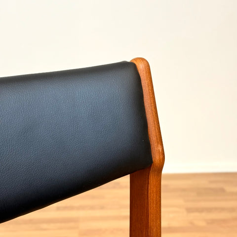Set of 4 dining chairs in teak, by Erik Buch for Nova Stolefabrik, 1950s-60s, Denmark