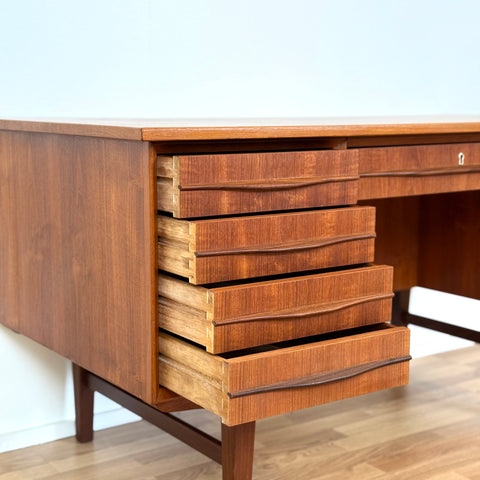 Writing desk in teak, 1950s-60s, Denmark - Beyo Vintage