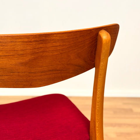 Set of 6 dining chairs in teak & beech by Findahl, 1950s-60s, Denmark