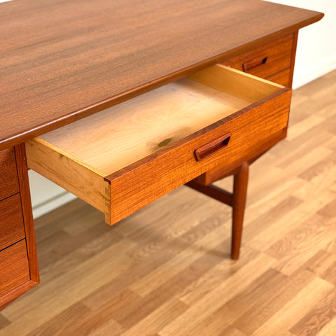 Writing desk in teak, 1950s-60s, Denmark - Beyo Vintage