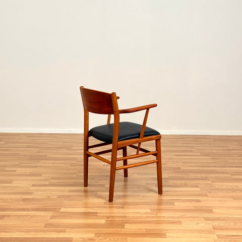 Set of 4 dining chairs in teak & oak, by Borge Mogensen, 1950s-60s, Denmark