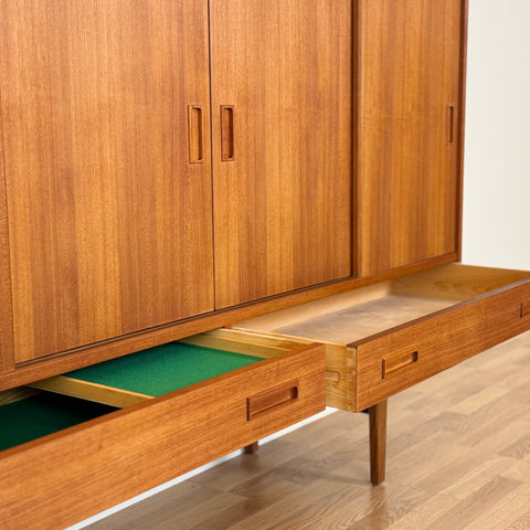 Highboard in teak by P. Westergaard Møbelfabrik, 1950s-60s, Denmark - Beyo Vintage