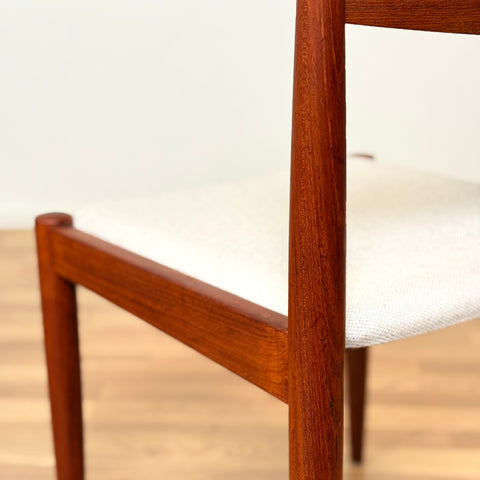 Set of 4 dining chairs in solid teak by Skovmand & Andersen, 1950s-60s, Denmark - Beyo Vintage