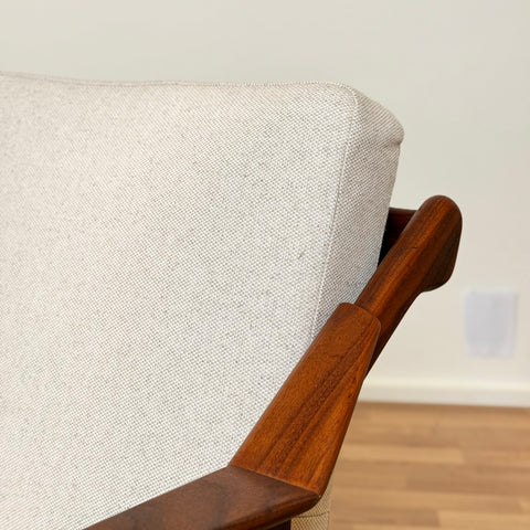 Armchair in solid teak by H. Brockmann-Petersen, 1950s-60s Denmark