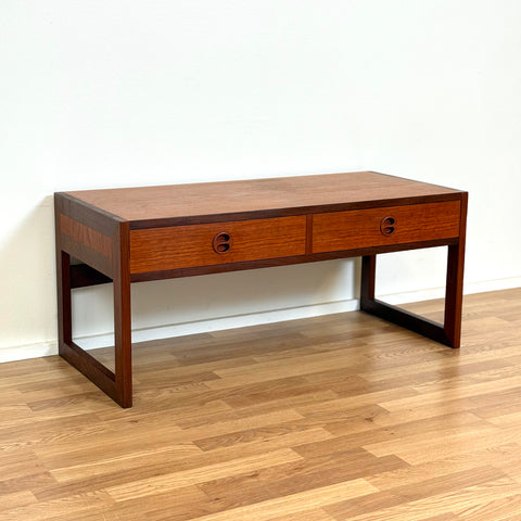 Low bench 'Varie' in teak by Arne Wahl Iversen for IKEA, 1950s-60s, Sweden - Beyo Vintage