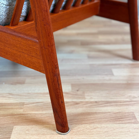 Armchair in solid teak by Folke Ohlsson for Bodafors, 1950s-60s, Sweden