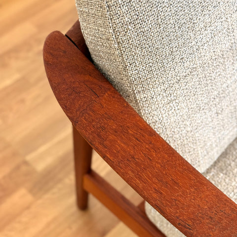 Armchair in solid teak by Folke Ohlsson for Bodafors, 1950s-60s, Sweden
