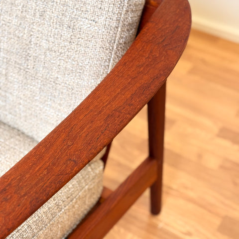 Armchair in solid teak by Folke Ohlsson for Bodafors, 1950s-60s, Sweden
