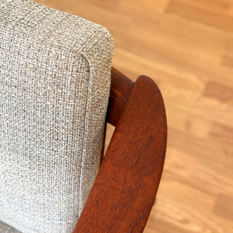 Armchair in solid teak by Folke Ohlsson for Bodafors, 1950s-60s, Sweden