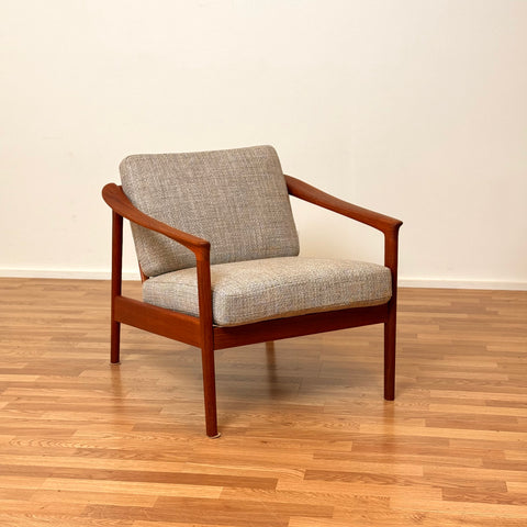 Armchair in solid teak by Folke Ohlsson for Bodafors, 1950s-60s, Sweden