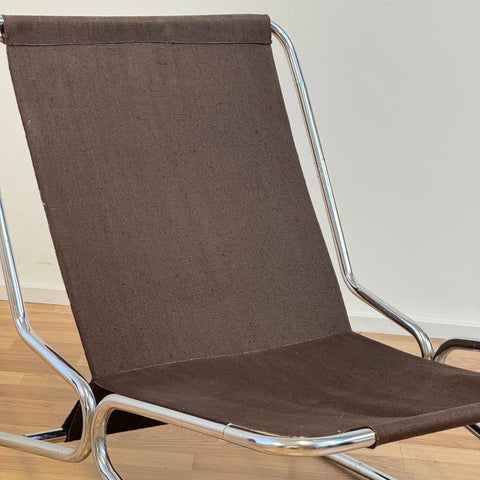Armchairs in brown manchaster fabric, 1970s - Beyo Vintage