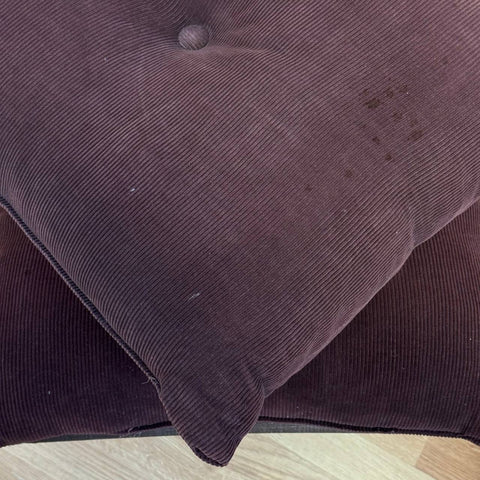 Armchairs in brown manchaster fabric, 1970s - Beyo Vintage