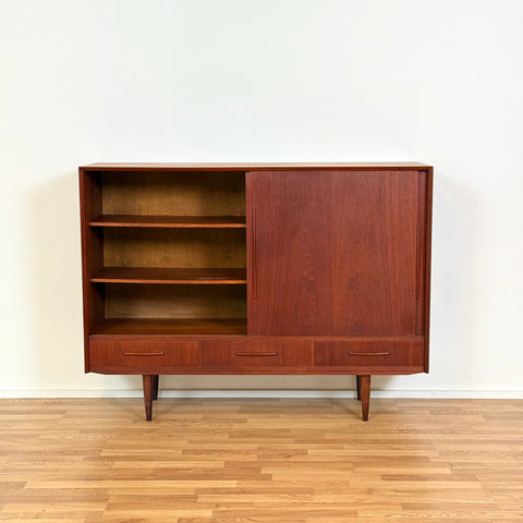 Highboard in teak, 1950s-60s, Denmark - Beyo Vintage