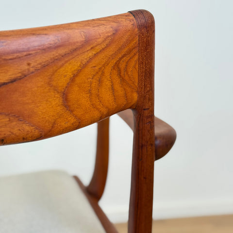 Set of 2 boomerang armchairs in solid teak by Alfred Christensen, 1950s-60s, Denmark - Beyo Vintage
