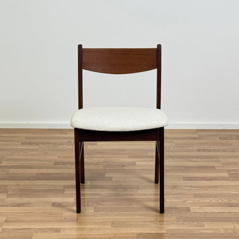 Set of 4 chairs in walnut, 1950s-60s, Denmark - Beyo Vintage