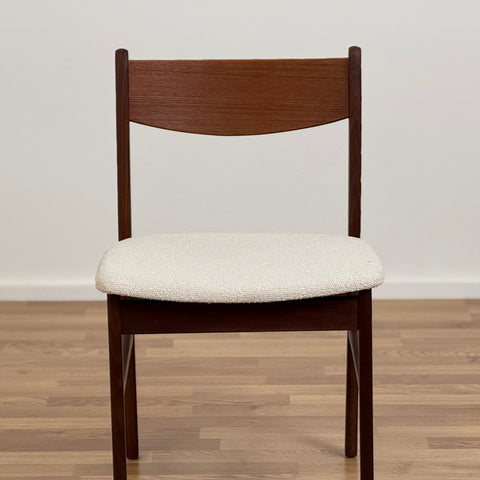 Set of 4 chairs in walnut, 1950s-60s, Denmark - Beyo Vintage