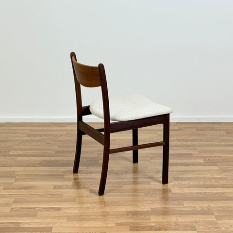 Set of 4 chairs in walnut, 1950s-60s, Denmark - Beyo Vintage
