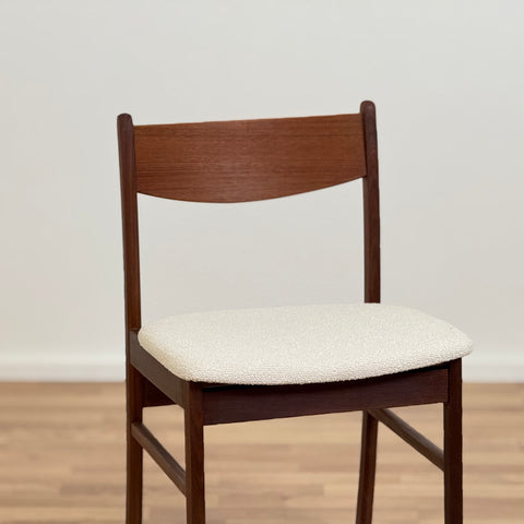 Set of 4 chairs in walnut, 1950s-60s, Denmark - Beyo Vintage