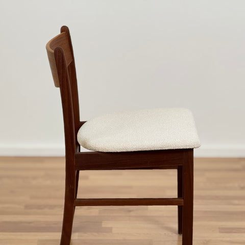 Set of 4 chairs in walnut, 1950s-60s, Denmark - Beyo Vintage