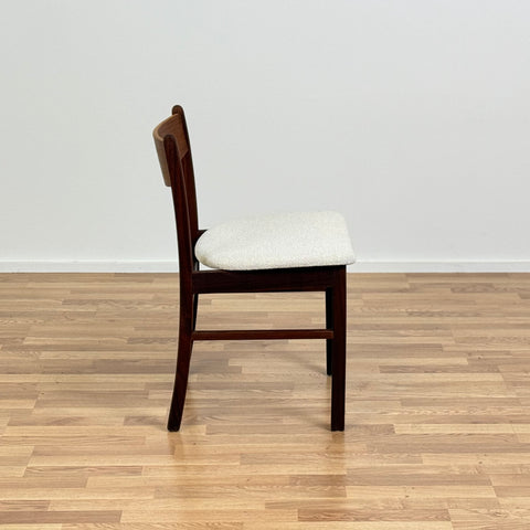 Set of 4 chairs in walnut, 1950s-60s, Denmark - Beyo Vintage